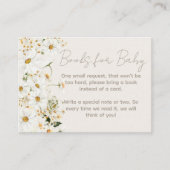 Carte D'accompagnement Baby shower Fleur sauvage Daisy Boho Demande (Devant)