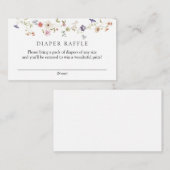 Carte D'accompagnement Baby shower fleur sauvage de carafe (Devant / Derrière)