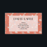 Carte D'accompagnement Baby shower fleur sauvage en terre cuite Raffin de<br><div class="desc">De beaux fleurs sauvages sur un arrière - plan en terre cuite,  ces cartes baby showers Diaper Raffle sont parfaites pour inclure avec vos invitations à la douche. CORRESPONDANCE d'objets dans notre collection.</div>