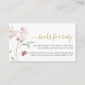 Carte D'accompagnement Baby shower fleur sauvage pour bébé (Devant)