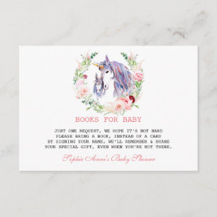 Carte D'accompagnement Baby shower Fleurs de Jardin