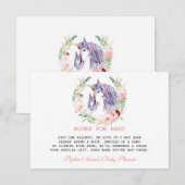 Carte D'accompagnement Baby shower Fleurs de Jardin (Devant / Derrière)