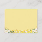 Carte D'accompagnement Baby shower floral d'abeille Raffle de couche de  (Dos)