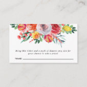 Carte D'accompagnement Baby shower floral fleur sauvage Déchets (Devant)