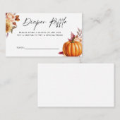 Carte D'accompagnement Baby shower Floral Moderne Chaud Raffle (Devant / Derrière)