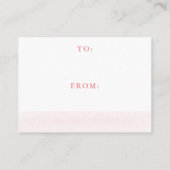 Carte D'accompagnement Baby shower Floral rose - douche d'affichage (Dos)