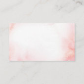 Carte D'accompagnement Baby shower floral rose pâle Raffin (Dos)