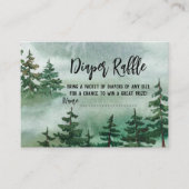 Carte D'accompagnement Baby shower forestier de la calotte Raffle (Devant)