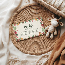 Carte D'accompagnement Baby-Shower Forêt d'Hiver
