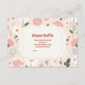 Carte D'accompagnement Baby shower fraise Berry Diapper Raffe (Devant)