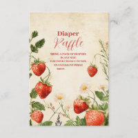 Baby shower fraise Berry Sweet Diapper Raffe