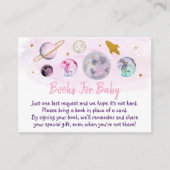 Carte D'accompagnement Baby shower Galaxy Pink Gold (Devant)