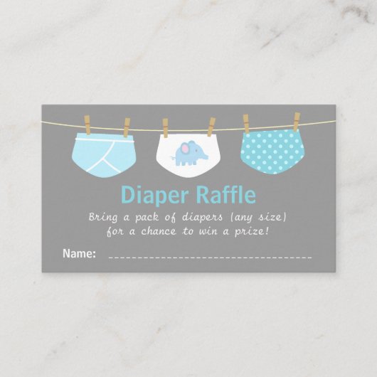 Carte D'accompagnement Baby shower Garçon, Billet Relais Cute Déchets (Devant)