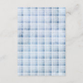 Carte D'accompagnement Baby shower garçon Citrouille bleu (Dos)