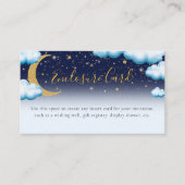 Carte D'accompagnement Baby shower garçon Twinkle Twinkle Little Star (Devant)