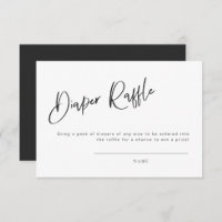 Baby shower gothique noir Raffle de couche