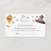 Carte D'accompagnement Baby shower Halloween Diaper Raffle (Devant)