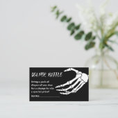 Carte D'accompagnement Baby shower Halloween Diaper Raffle (Debout devant)