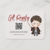 Carte D'accompagnement Baby shower Harry Potter simple (Devant)