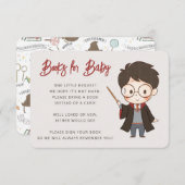 Carte D'accompagnement Baby shower Harry Potter simple (Devant / Derrière)