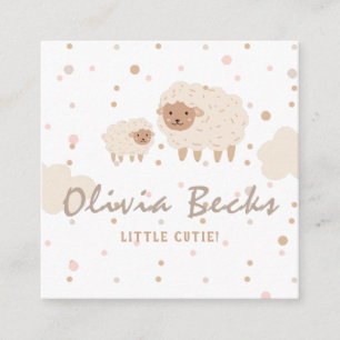 Carte D'accompagnement Baby shower Illustratif Cream Pastel