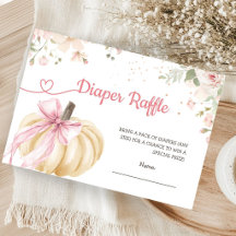 Baby Shower Little Pumpkin Automne Tirage au Sort