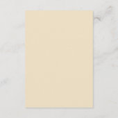 Carte D'accompagnement Baby shower livre automne citrouille rustique brun (Dos)