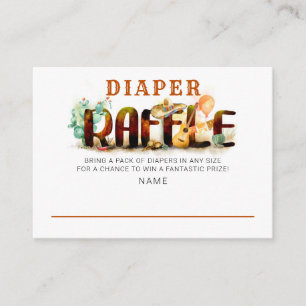 Carte D'accompagnement Baby shower Mexicain Déchets Raffle