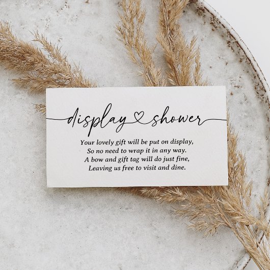 Carte D'accompagnement Baby shower moderne avec douche