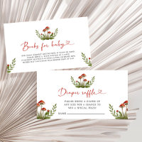 Baby Shower Moderne Petit Champignon Tirage au Sor