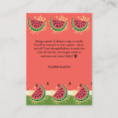 Carte D'accompagnement Baby shower moderne Watermelon (Devant)