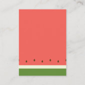 Carte D'accompagnement Baby shower moderne Watermelon (Dos)