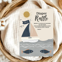 Baby shower nautique Diapper Raffle