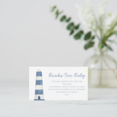 Carte D'accompagnement Baby shower nautique phare (Debout devant)