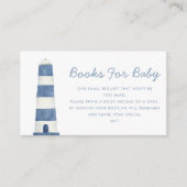 Carte D'accompagnement Baby shower nautique phare (Devant)
