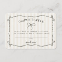 Baby shower noir Coquette Bow Raffin de couche