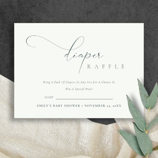 Carte D'accompagnement Baby shower noir de caleçon noir