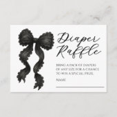 Carte D'accompagnement Baby shower noir de chaudière Raffin (Devant)