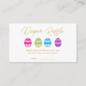 Carte D'accompagnement Baby shower OEufs de Pâques Raffin (Devant)