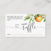 Carte D'accompagnement Baby shower orange de la calotte (Devant)