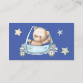 Carte D'accompagnement Baby shower ours bébé en peluche (Dos)