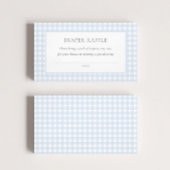 Carte D'accompagnement Baby shower Pale Blue En vichy Classic Boys