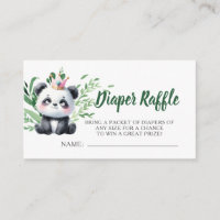 Baby Shower Panda Mignon Aquarelle Tirage de Couch
