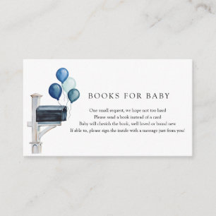 Carte D'accompagnement Baby shower par courrier Envoyer un livre
