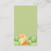 Carte D'accompagnement Baby Shower Patch de Chou Local Vert (Dos)