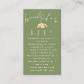 Carte D'accompagnement Baby Shower Patch de Chou Local Vert (Devant)