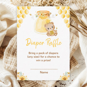 Carte D'accompagnement Baby Shower Porte-jarretelles Ourson au Miel