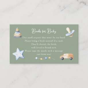 Carte D'accompagnement Baby shower pour bébé Adventure Boy Demande de rés