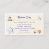 Carte D'accompagnement Baby shower pour bébé Adventure Boy Demande de rés (Devant)