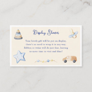 Carte D'accompagnement Baby shower pour bébé Adventure Boy Toy Affichage 